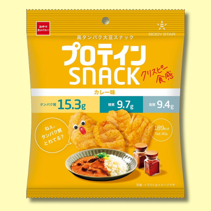 Protein Soybean Snacks Curry Flavor 40g (Oyatsu Company)