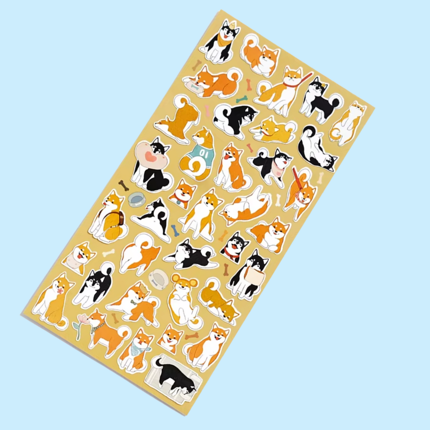 Sticker Sheet Japansk Hund Shiba Akita (NEKONI)