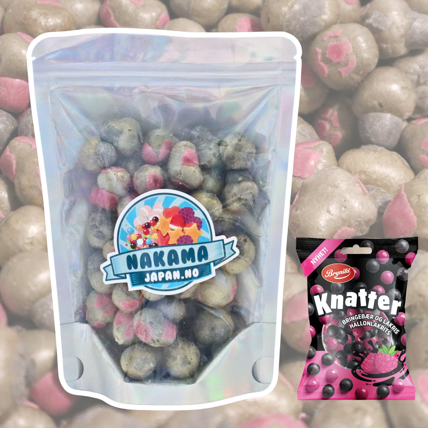 Freeze Dried Knatter Bringebærlakris 40g