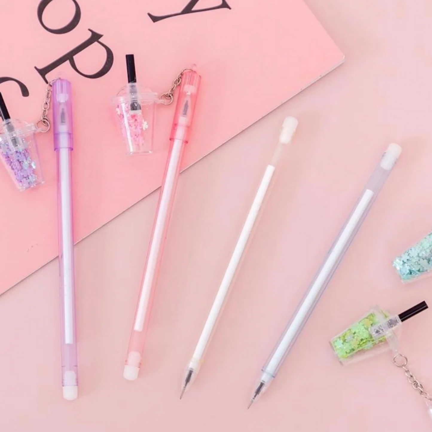 Gelpen 0.5mm w/Drink Confetti Pendant