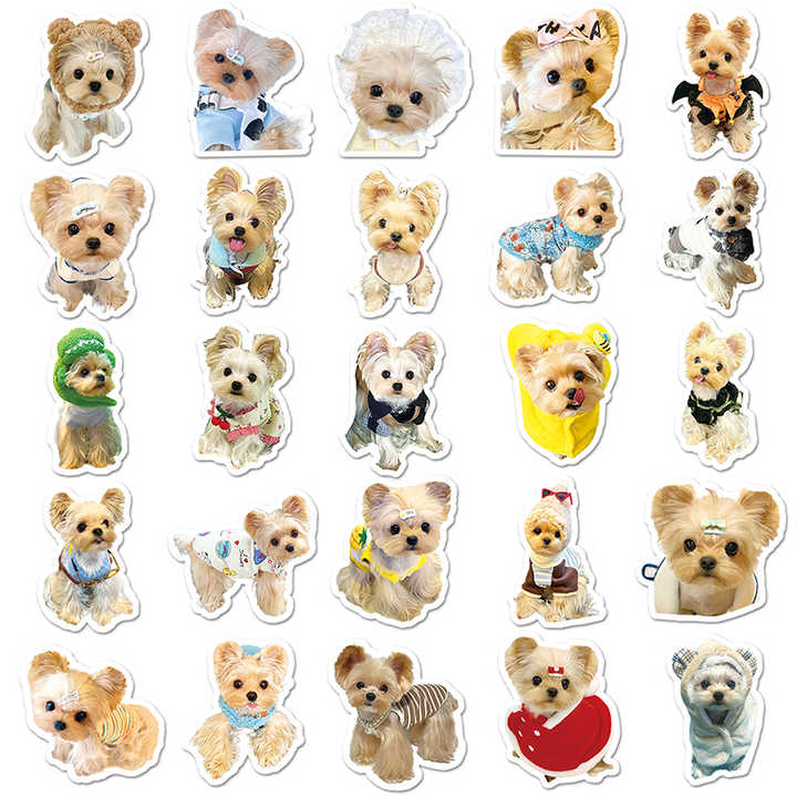 Sticker Flakes Yorkshire Terrier