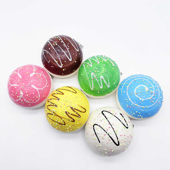 Squishy Keychain Donut Buns