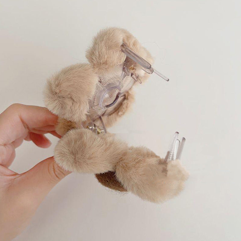 Hårklype Double Sided Fluffy Flower 8cm