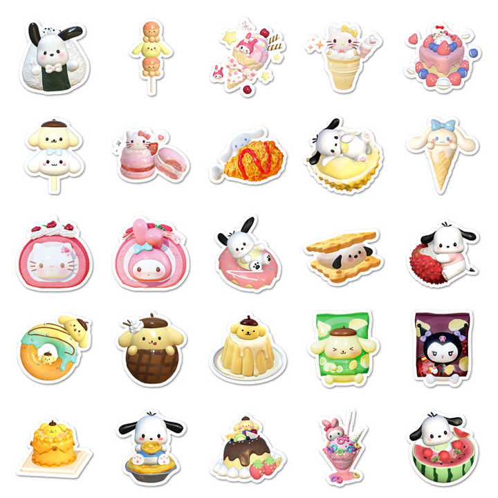 Sticker Flakes Food Sanrio
