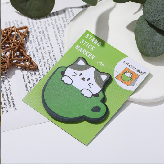 Sticky Notes Cute Cup Cat 30-ark