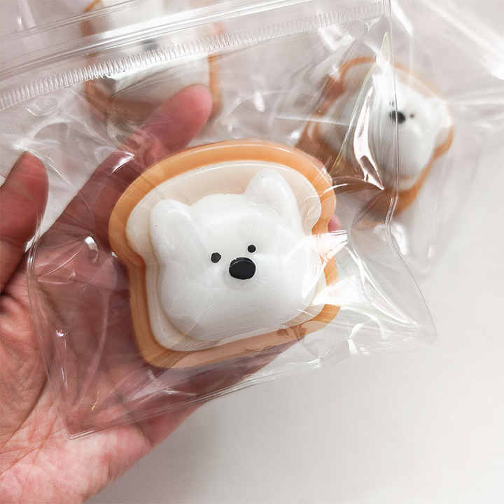 Taba Squishy Bread Dog 8cm