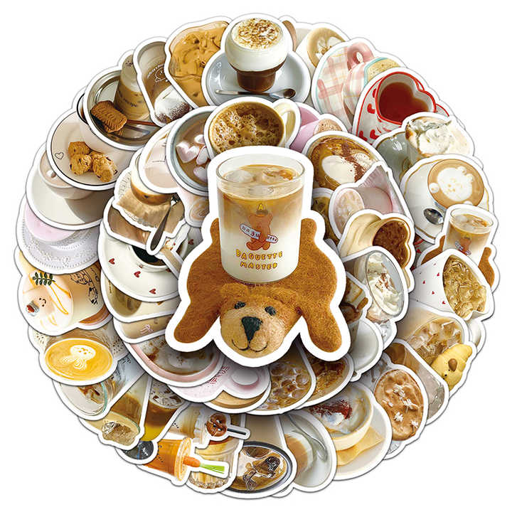 Sticker Flakes Hot Beverage