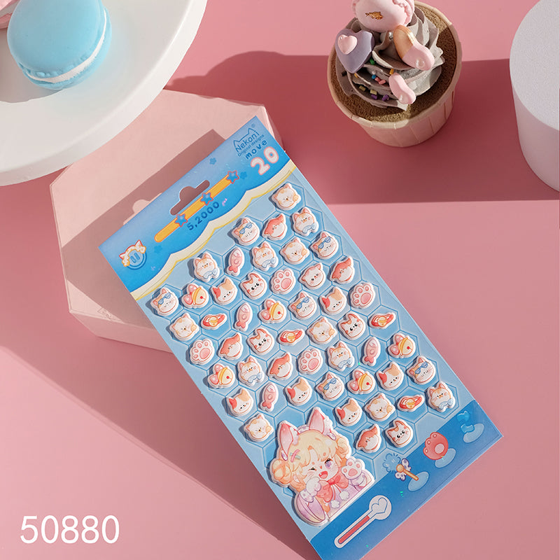 Sticker Sheet Stickers 3D Mini Puffy (NEKONI)