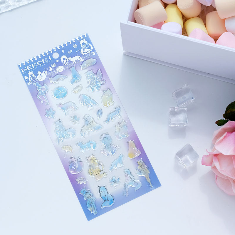 Sticker Sheet Stickers 3D Crystal Puffy (NEKONI)