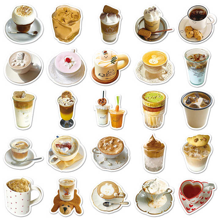 Sticker Flakes Hot Beverage