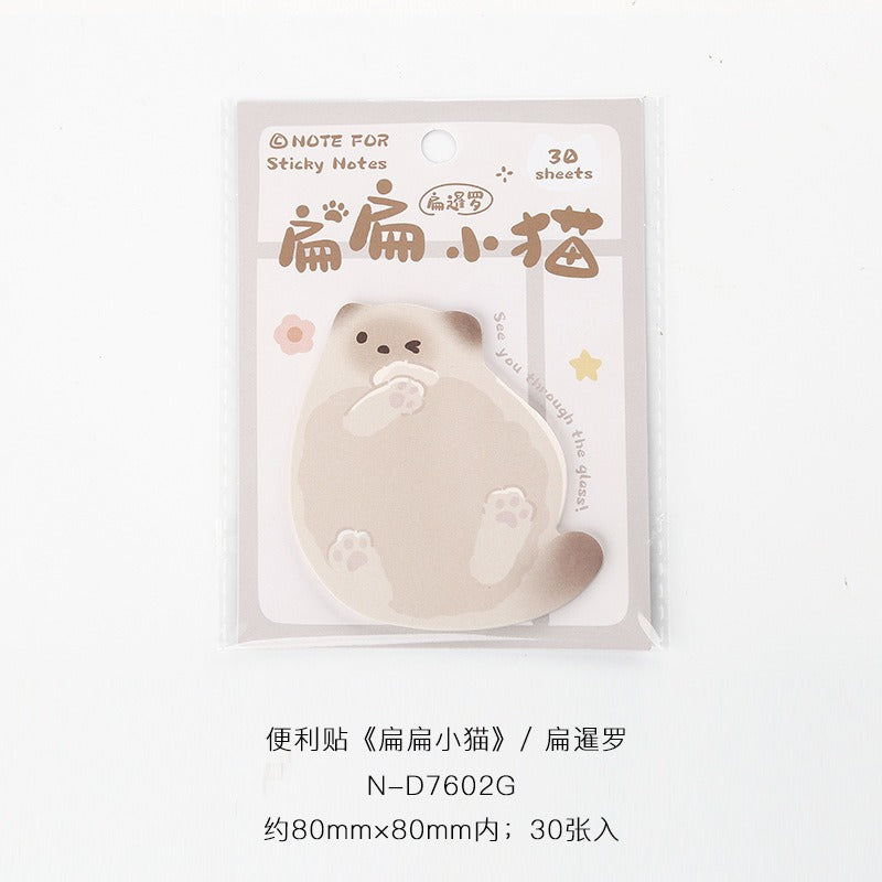 Sticky Notes Chubby Kitten 30-ark