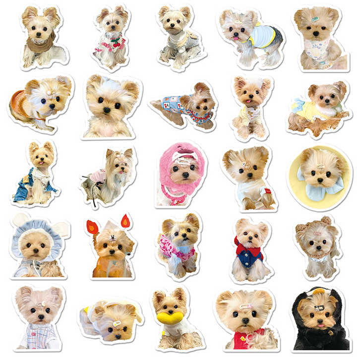 Sticker Flakes Yorkshire Terrier