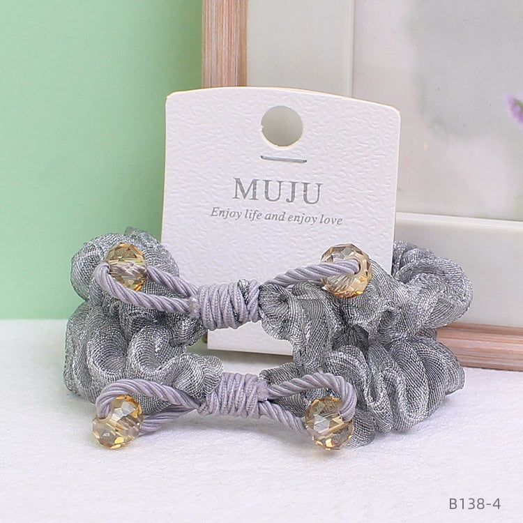2-Piece Set Scrunchie Knot Pearl