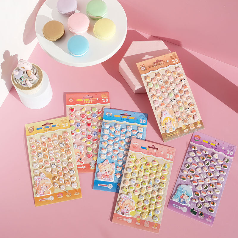 Sticker Sheet Stickers 3D Mini Puffy (NEKONI)