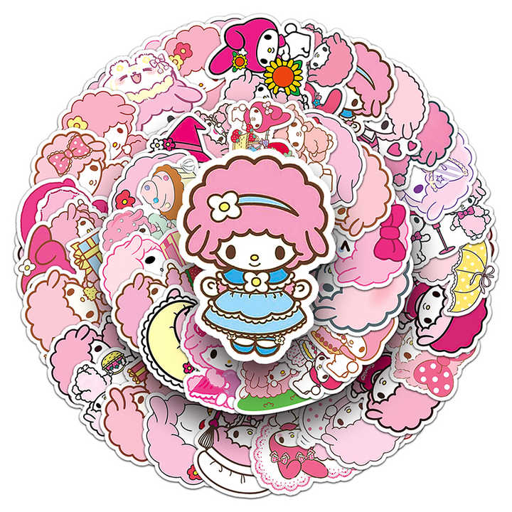 Sticker Flakes My Sweet Piano Sanrio