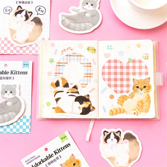 Sticky Notes Adorable Kittens 30-ark