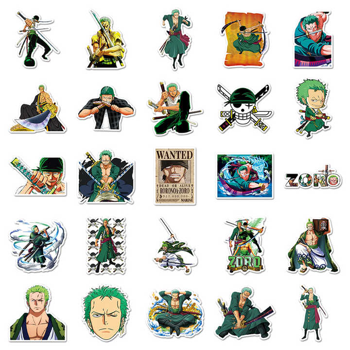 Sticker Flakes Zoro One Piece