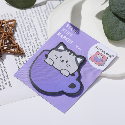 Sticky Notes Cute Cup Cat 30-ark