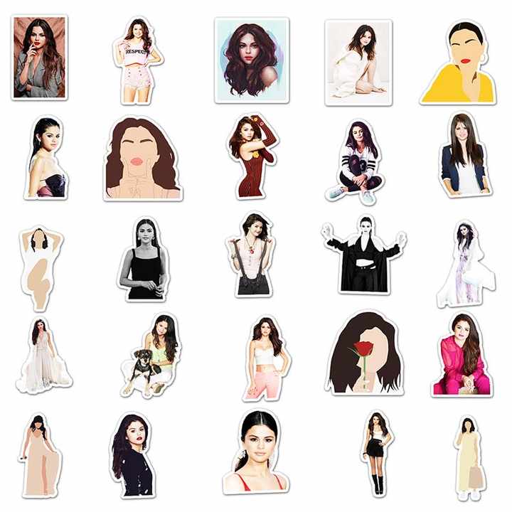 Sticker Flakes Selena Gomez