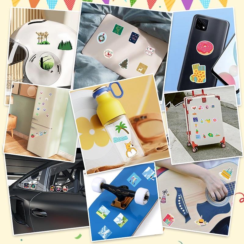 Sticker Flakes Carton Drinks