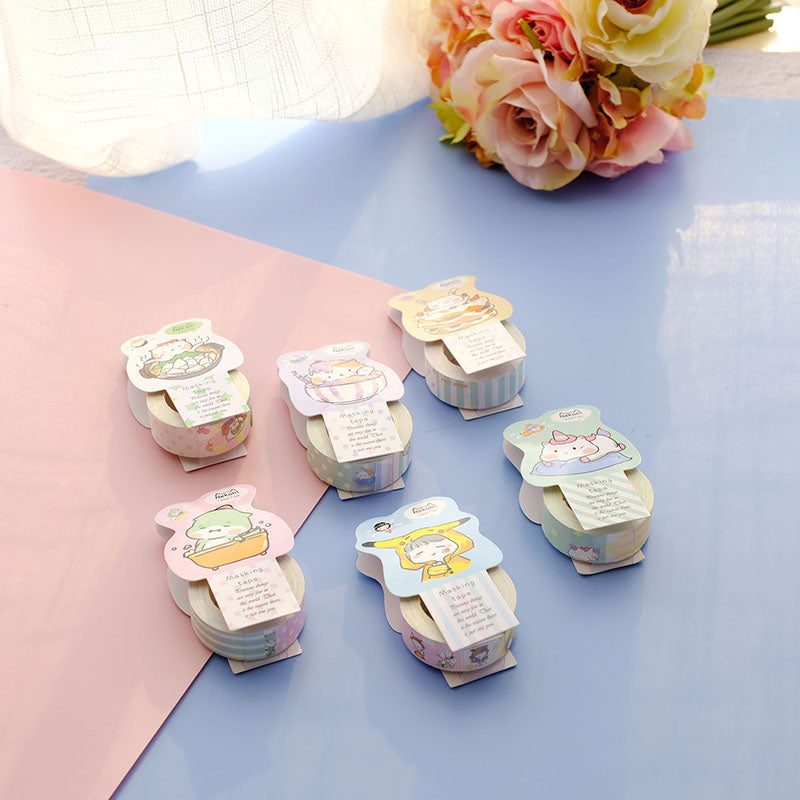 Washi Tape Masking Tape Cute Animals (NEKONI)