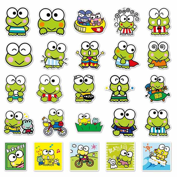 Sticker Flakes Kero Kero Keroppi Sanrio