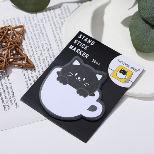 Sticky Notes Cute Cup Cat 30-ark