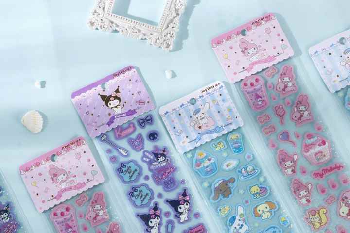 Sticker Long Sheet Glitter Sanrio