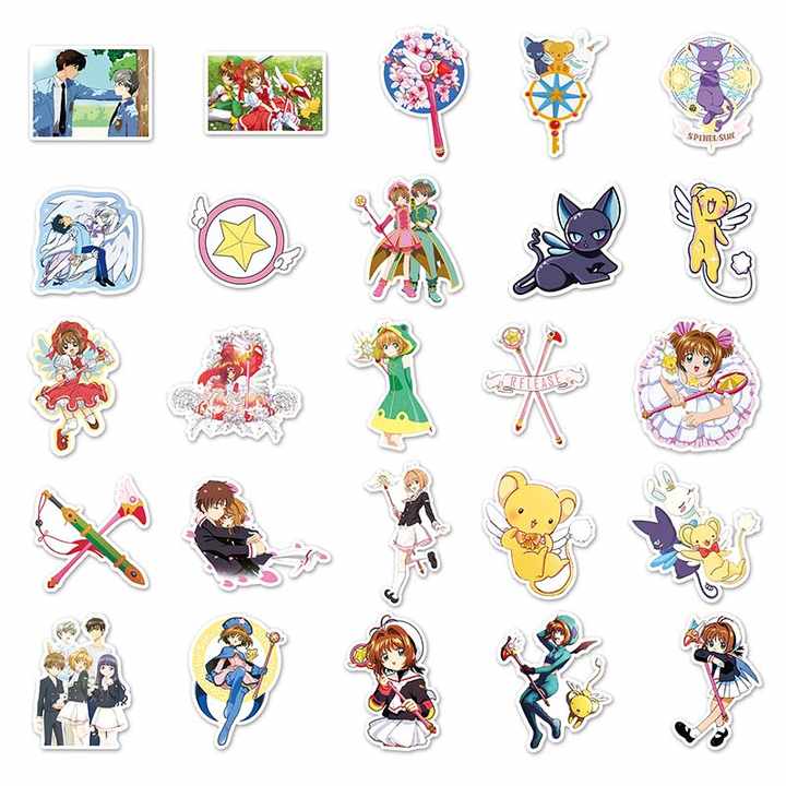 Sticker Flakes Anime Cardcaptor Sakura