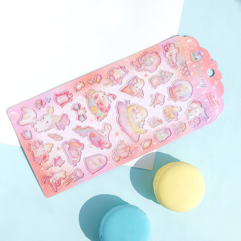 Sticker Sheet Stickers Crystal Glittery (NEKONI)