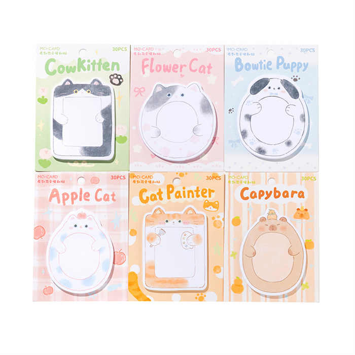 Sticky Notes Chubby Animals 30-ark