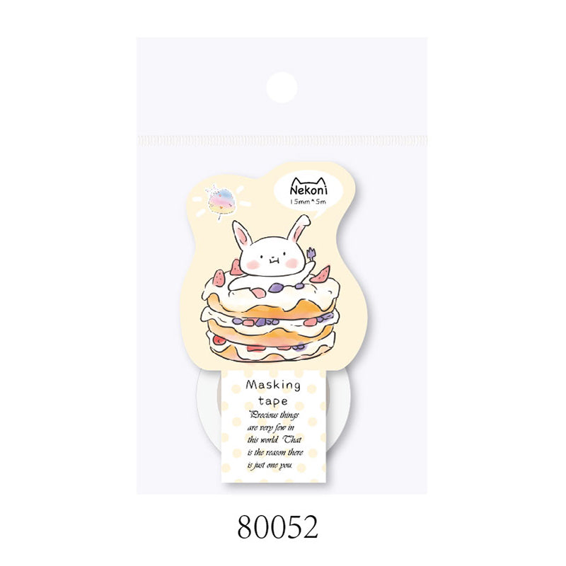 Washi Tape Masking Tape Cute Animals (NEKONI)