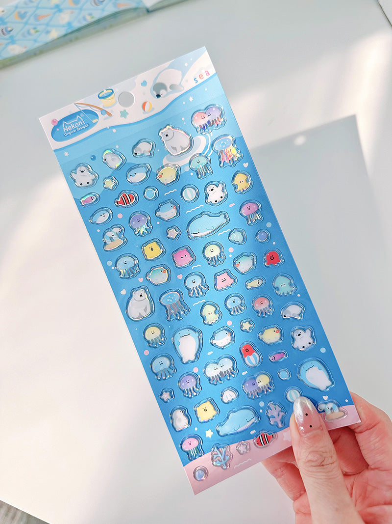 Sticker Sheet Stickers 3D Animals (NEKONI)