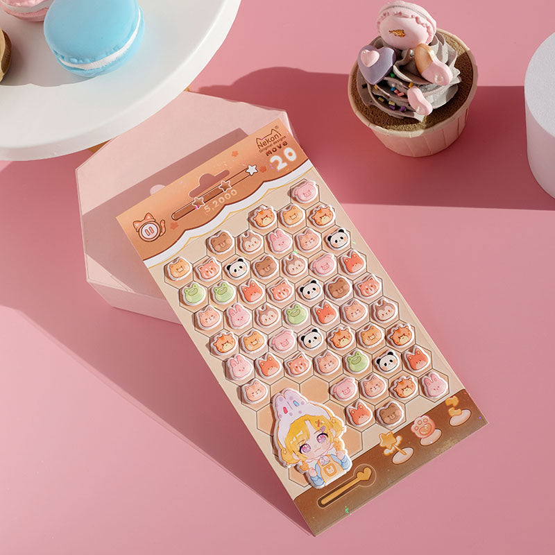 Sticker Sheet Stickers 3D Mini Puffy (NEKONI)