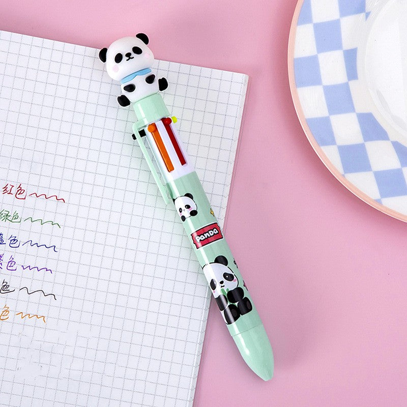 6 Farger Kulepenn 0.5mm Panda