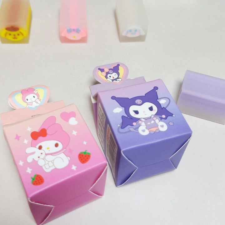 Viskelær Kawaii Sanrio i Melkekartong