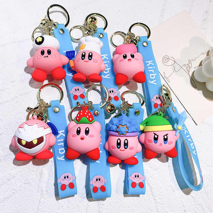 Kirby PVC Figure & Charm Keychain