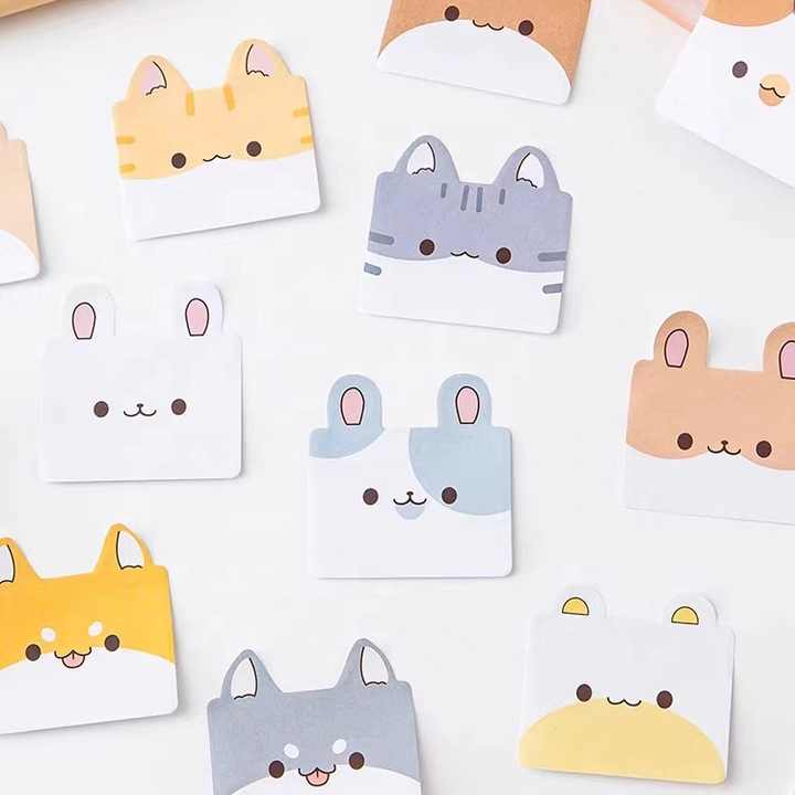 Sticky Notes Cute Animal Face 45-ark
