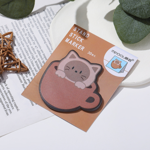 Sticky Notes Cute Cup Cat 30-ark