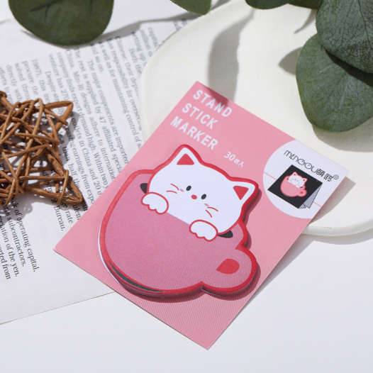 Sticky Notes Cute Cup Cat 30-ark