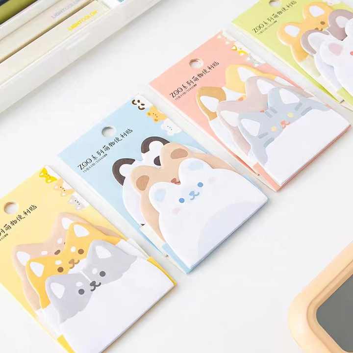 Sticky Notes Cute Animal Face 45-ark