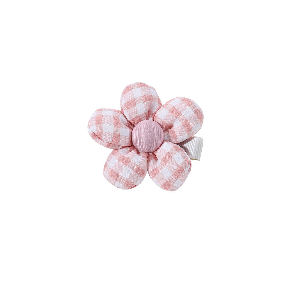 5.3cm Hårspenne Gingham Flower