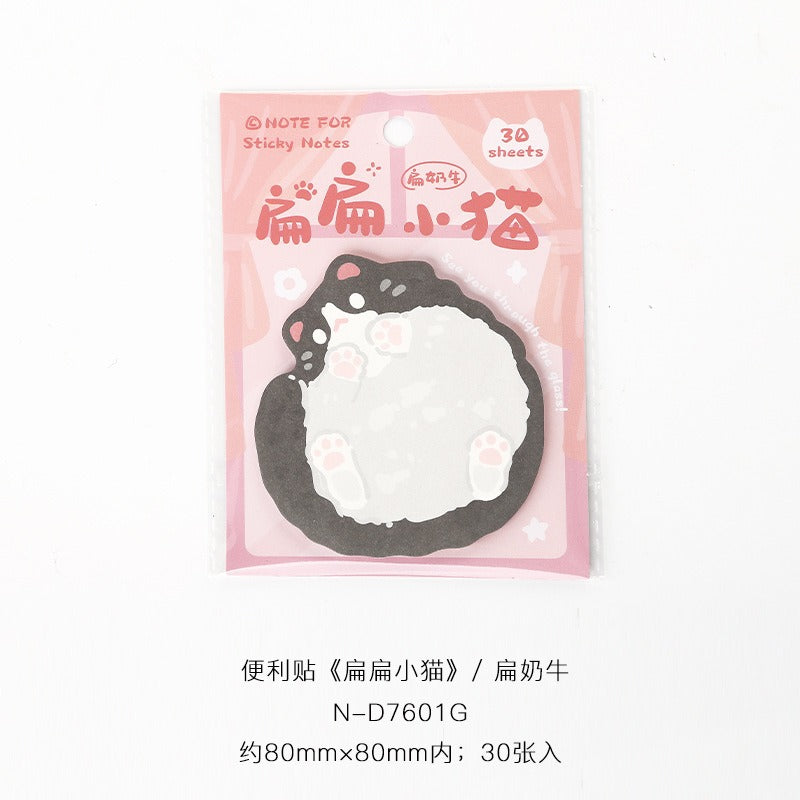 Sticky Notes Chubby Kitten 30-ark
