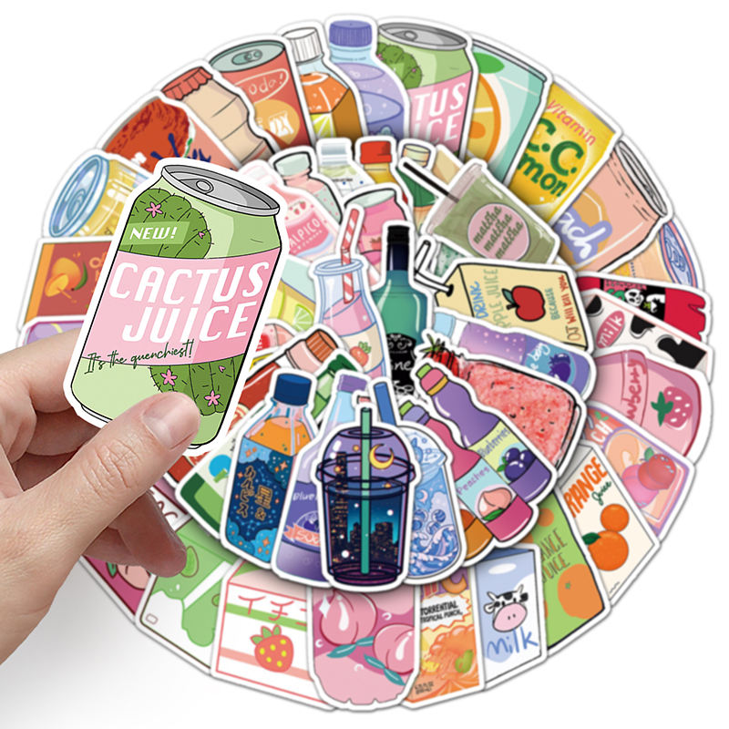 Sticker Flakes Carton Drinks