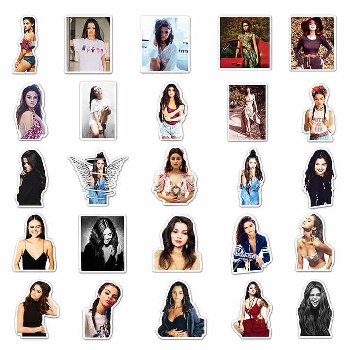 Sticker Flakes Selena Gomez