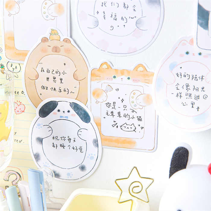 Sticky Notes Chubby Animals 30-ark