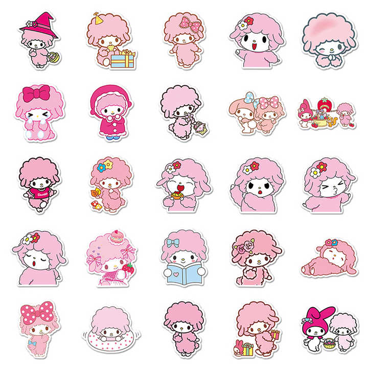 Sticker Flakes My Sweet Piano Sanrio