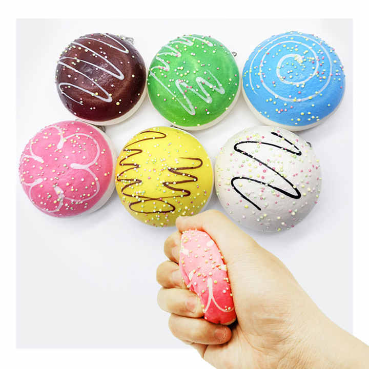 Squishy Keychain Donut Buns