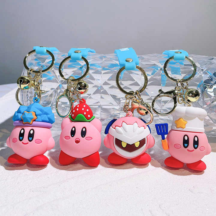 Kirby PVC Figure & Charm Keychain