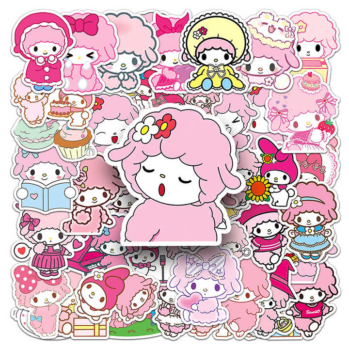 Sticker Flakes My Sweet Piano Sanrio